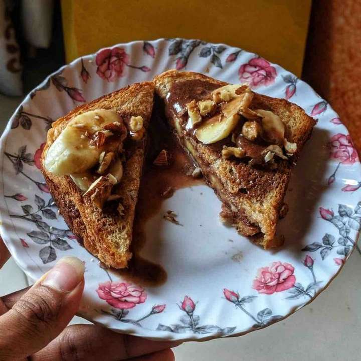 Whey and Banana sandwich