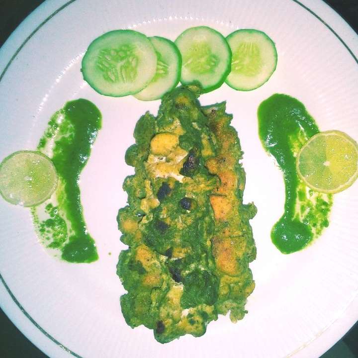 Chicken Spinach tikka (dry)
