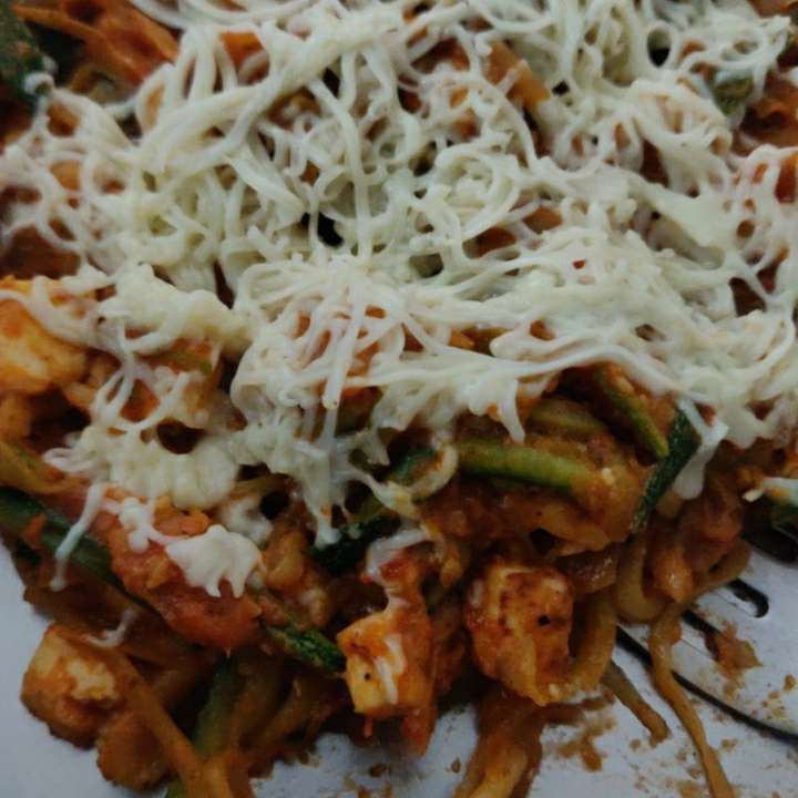 ZUCCHINI PANEER PASTA