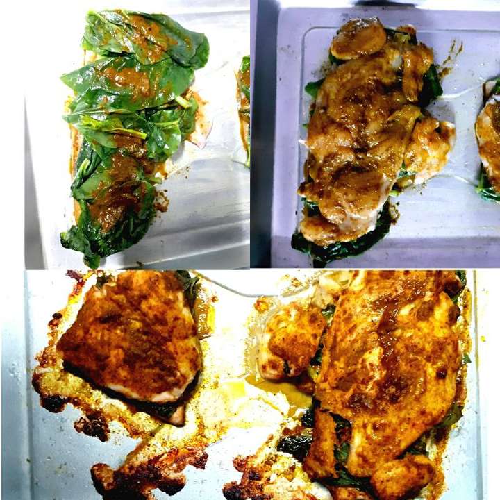  Baked Palak stuffed Chicken