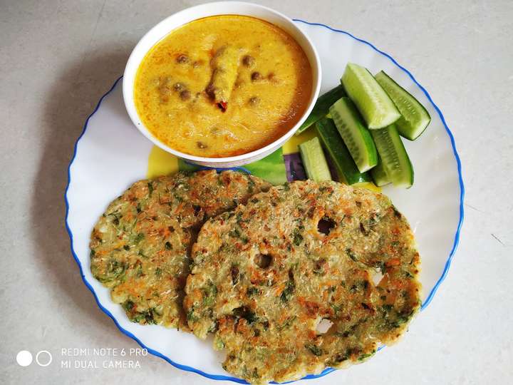 Akki Roti With Jaisalmeri Chane (No Onion Garlic)