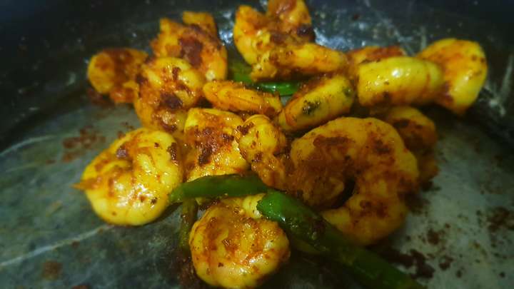 sauted prawns in butter