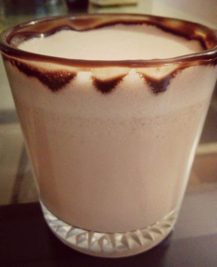 Choco-oats-whey smoothie