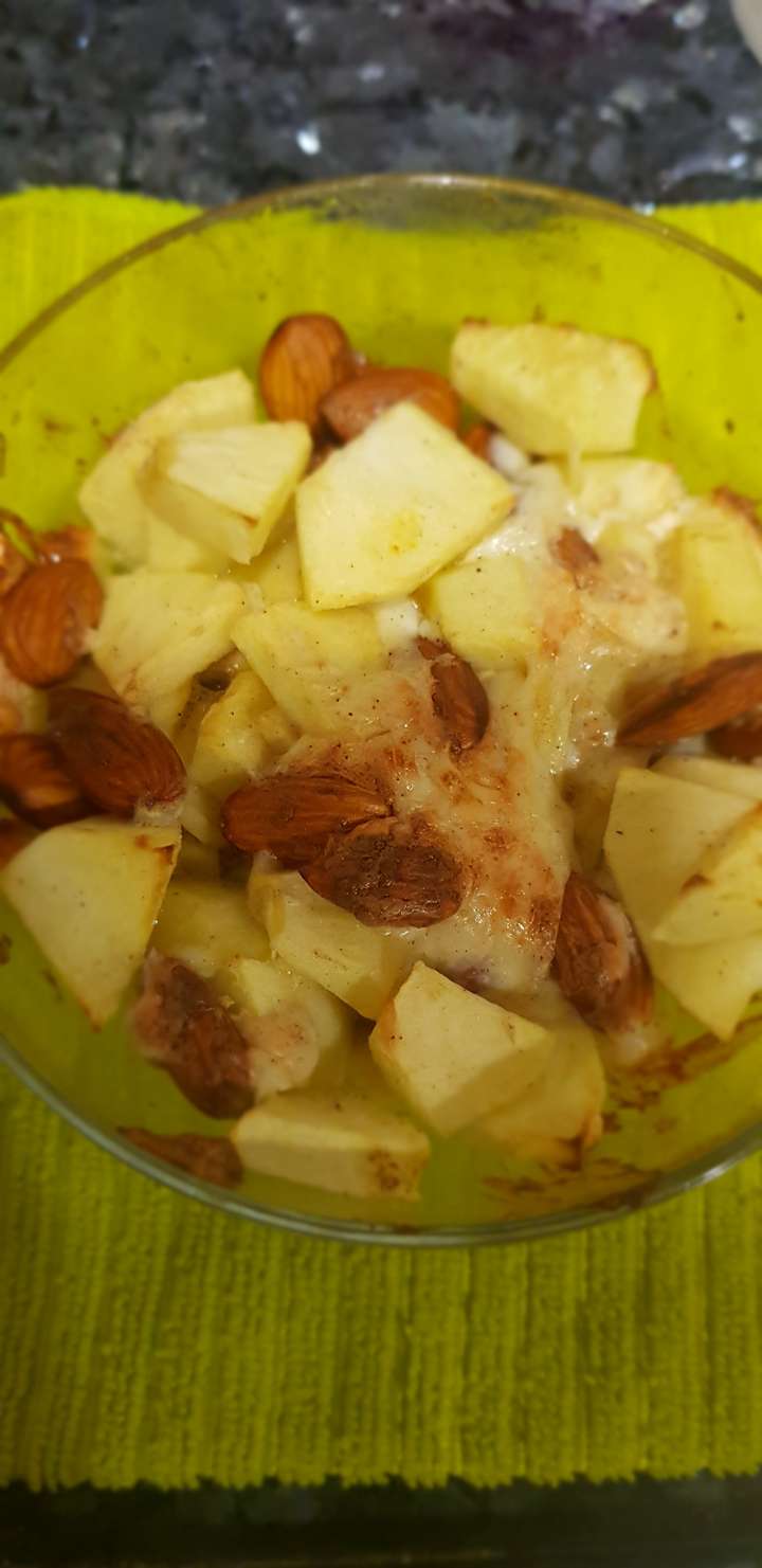 baked cheese apple 