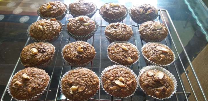 Banana oat muffins