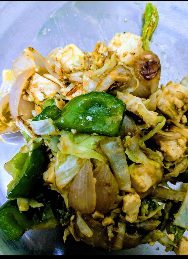 chinese style sauted panner with veg
