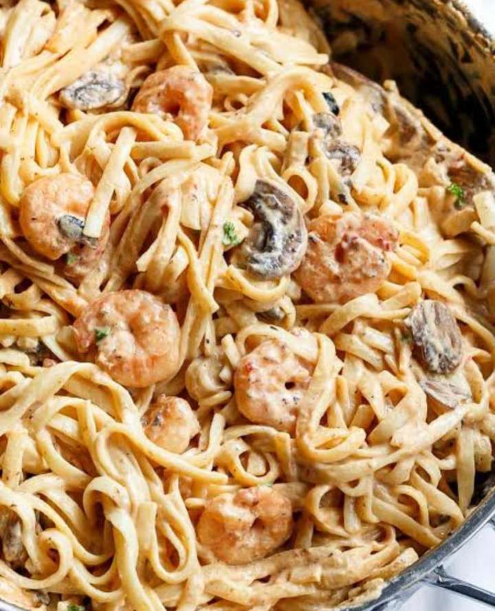 Italian shrimp pasta