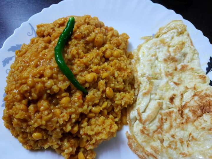 Sticky Chana dal Khichdi
