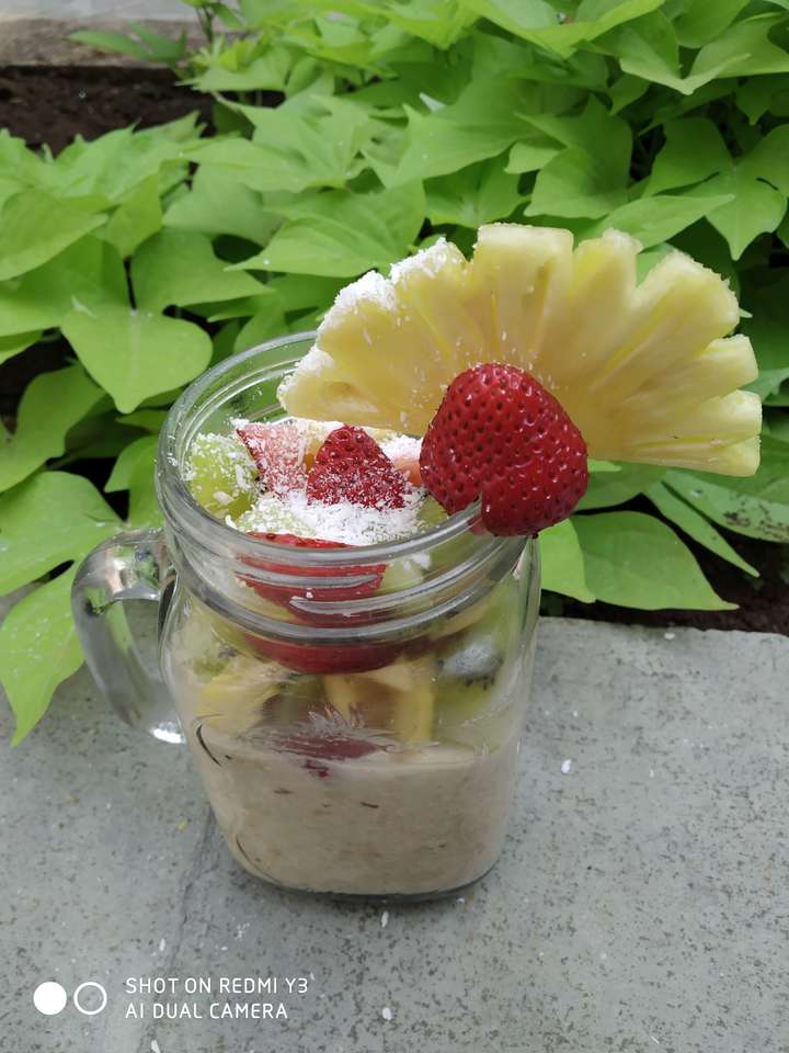 Tropical overnight oats. 