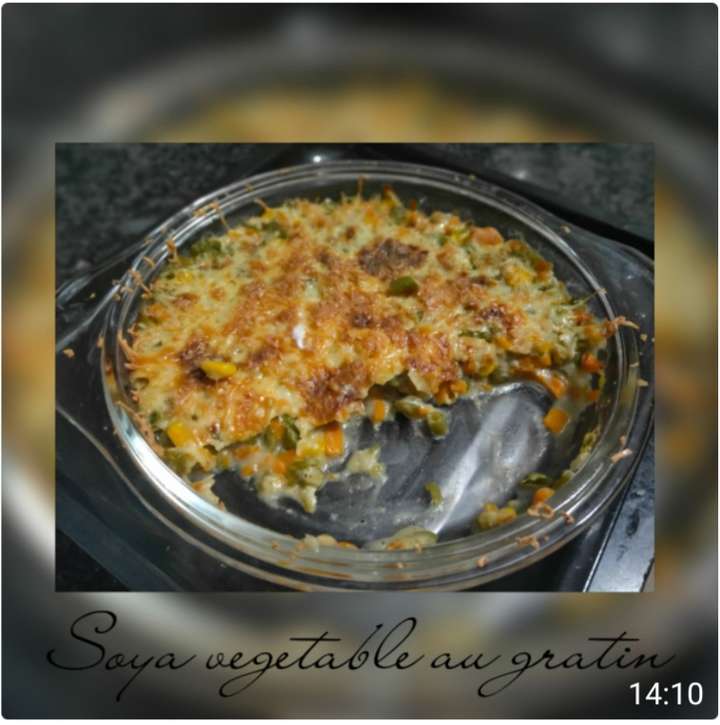 soya vegetable au gratin