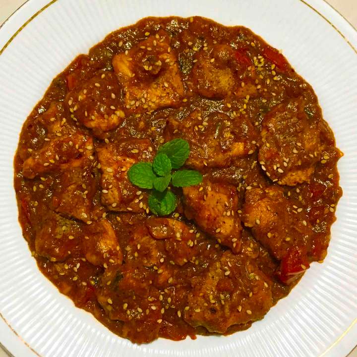Chicken in guava gravy