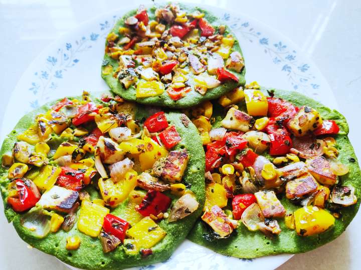 OATS SPINACH PANCAKE