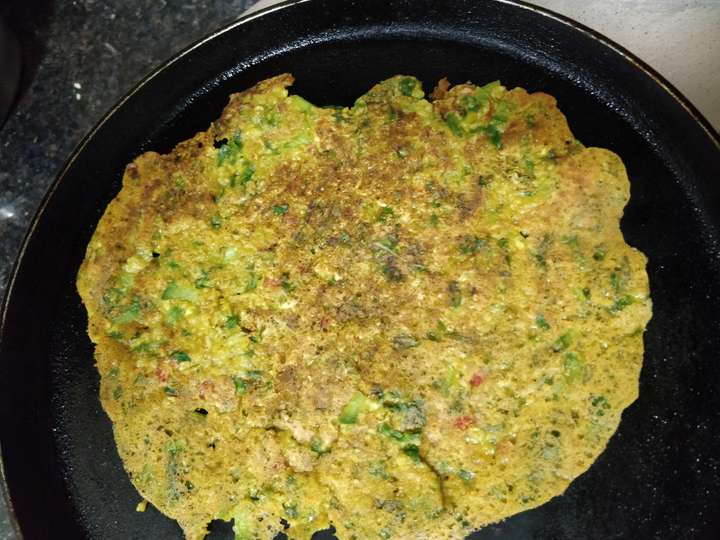 veggies loaded oats chilla
