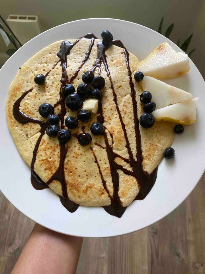 wheat blueberry pancakes