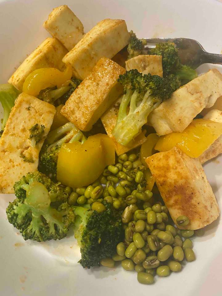 paneer moong salad