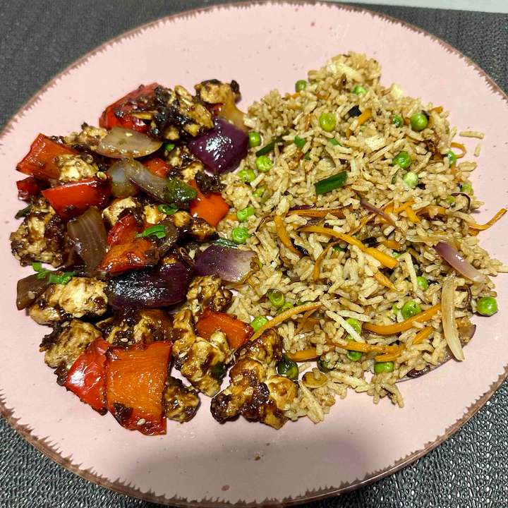 Indo-Chinese Chicken Meal