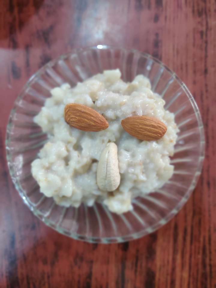 Rolled oats pudding - sugarfree