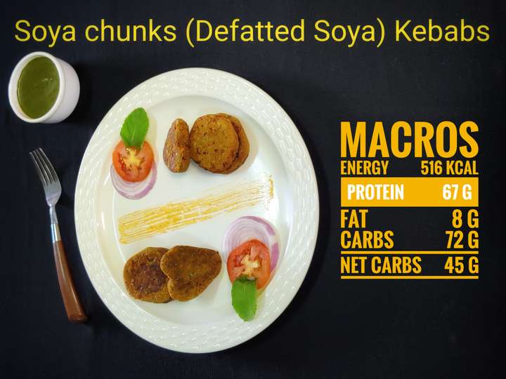 Soya Chunks (Defatted Soya) Flour Kebab