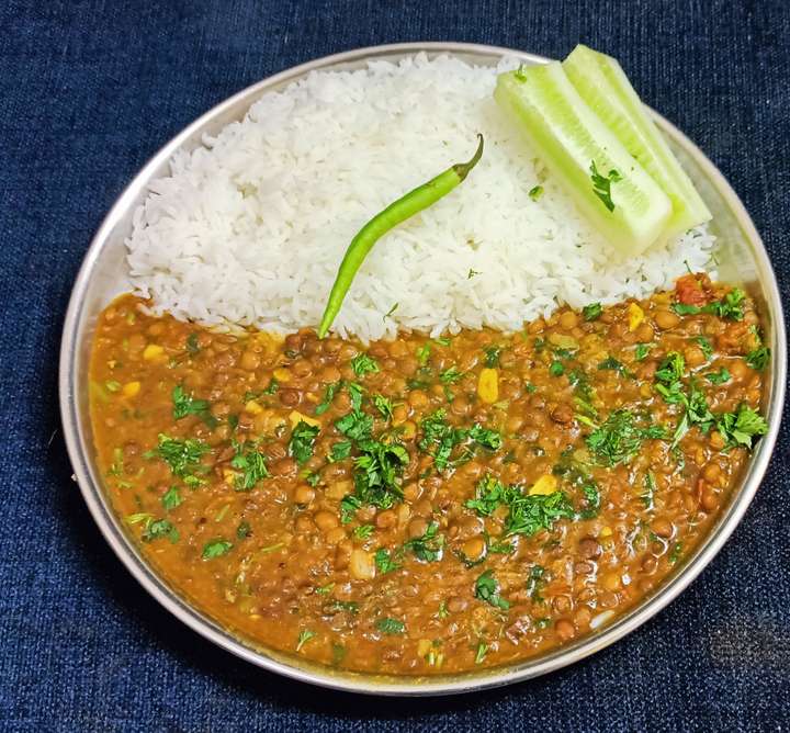 Masoor dal with Rice