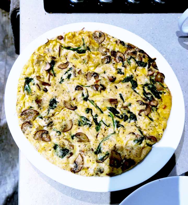 Mushroom Spinach Omelette