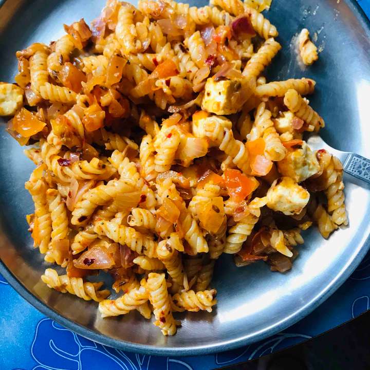 Fried Paneer Pasta