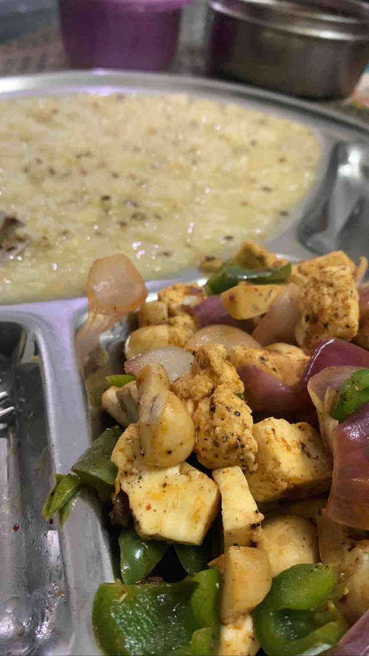 Mushroom paneer tikka 