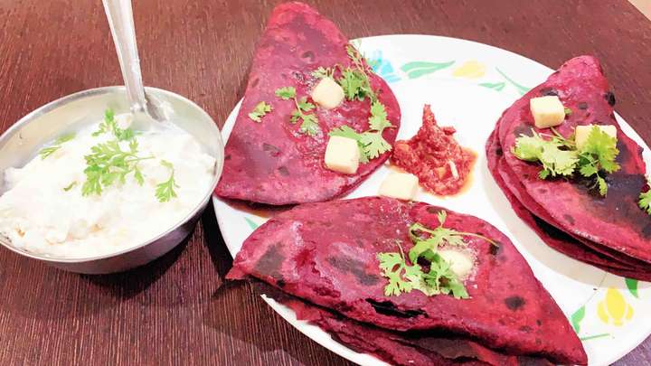 Delicious Beetroot Paratha
