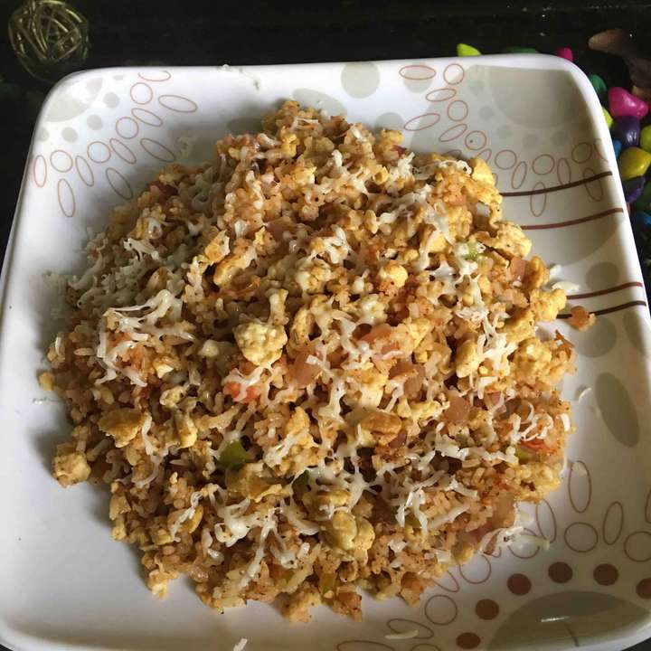 Cheesy Egg Rice
