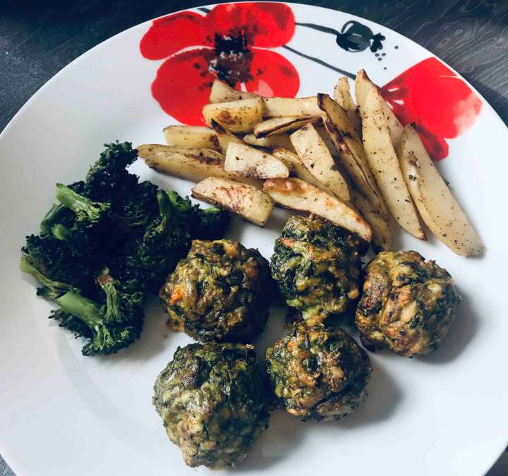 Spinach Chicken Meatballs