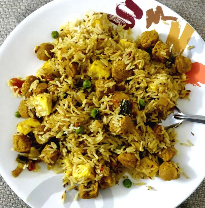 Soya Paneer Pulao