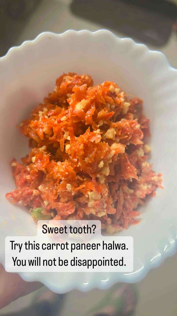 Carrot paneer halwa 