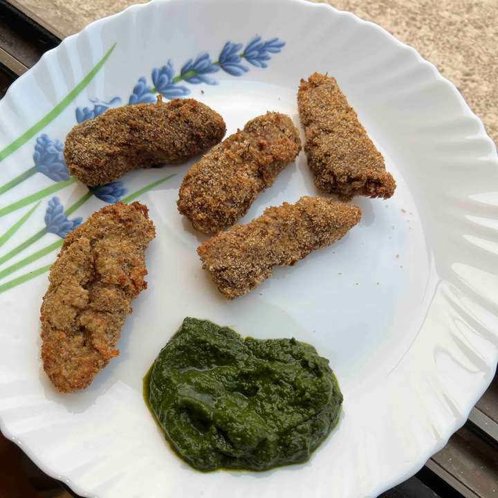 No oil Fish fingers