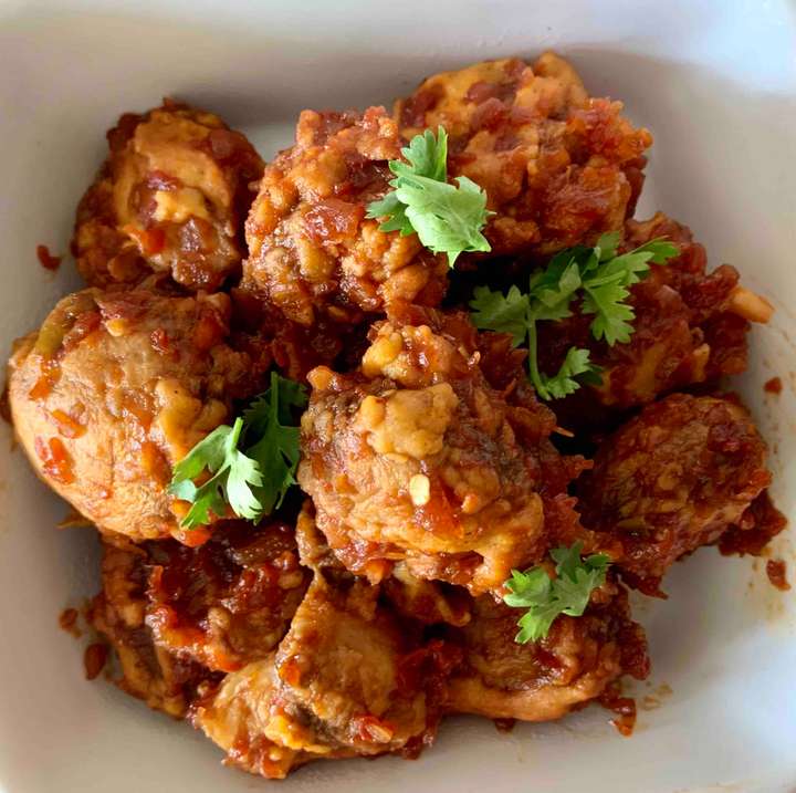 Air Fried Mushroom Manchurian