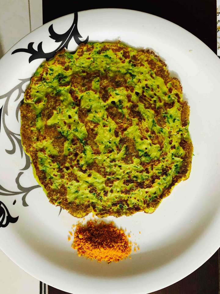 soya cucumber pancake aka thalipeeth
