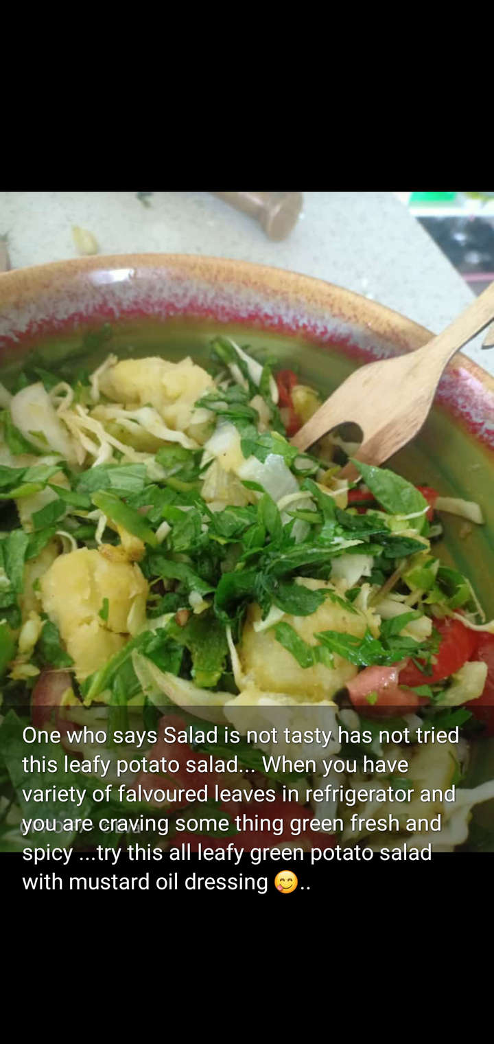 potato leafy greens Salid