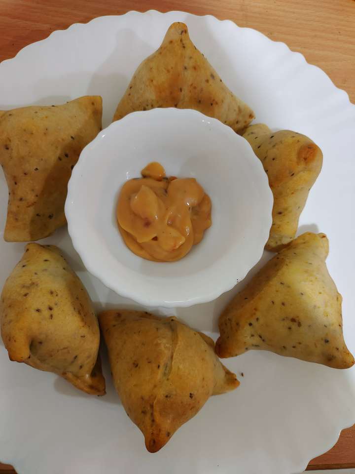 Baked Soya  Samosa