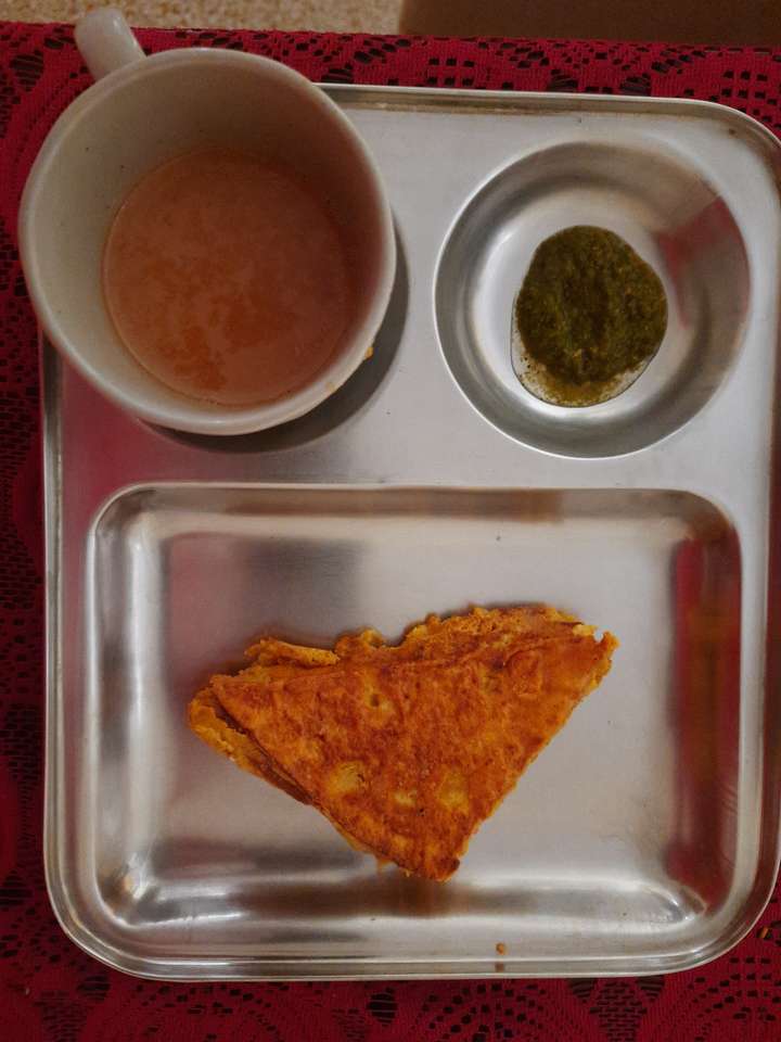 non fried bread pakora