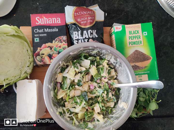 Paneer / veggies salad 