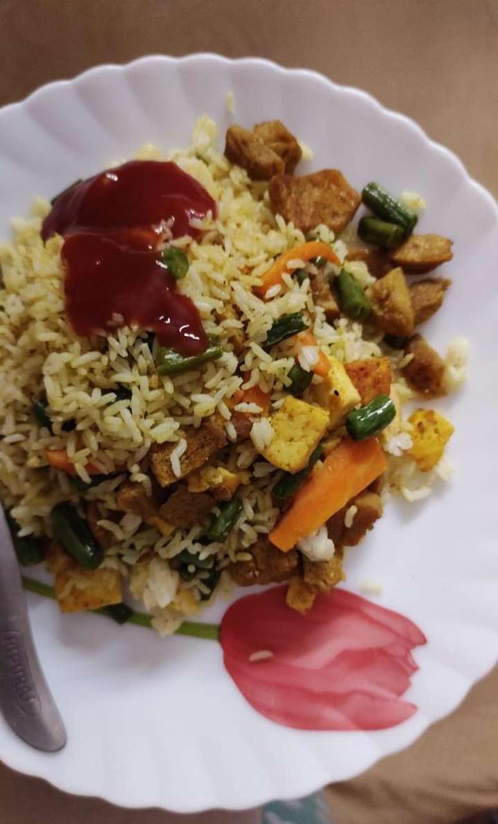 Soya-Paneer Fried Rice 
