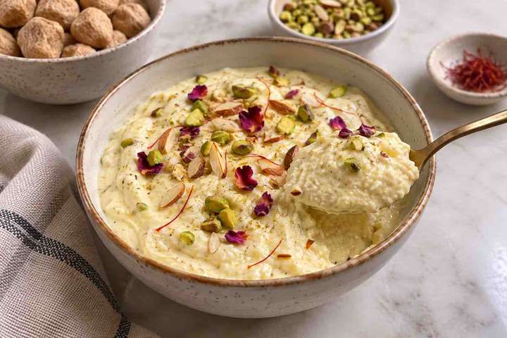 Protein Rasmalai Cheesecake Bowl 🍮