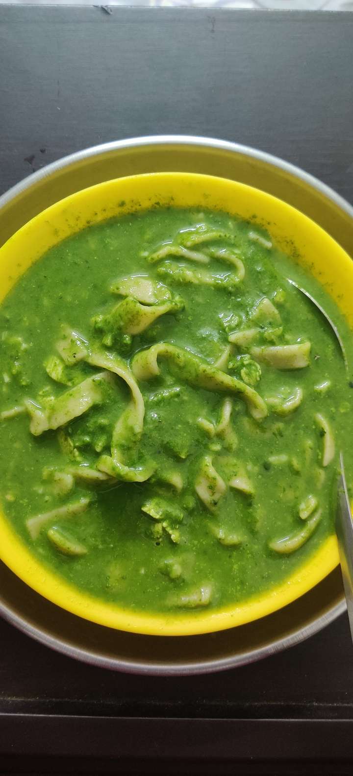 Green Chicken Noodle Soup