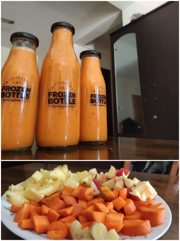 CAP juice - carrot apple pineapple ginger mix