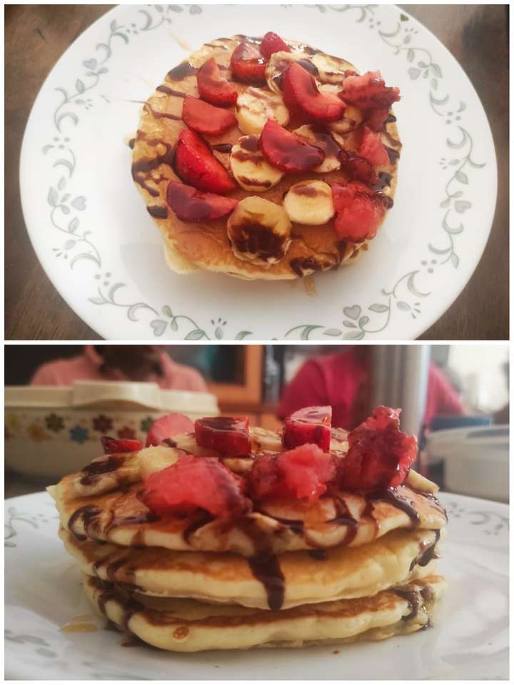 Oats banana pancakes