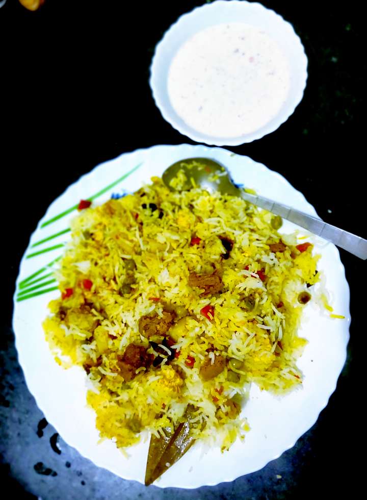 Soya Chunks and paneer Pulav