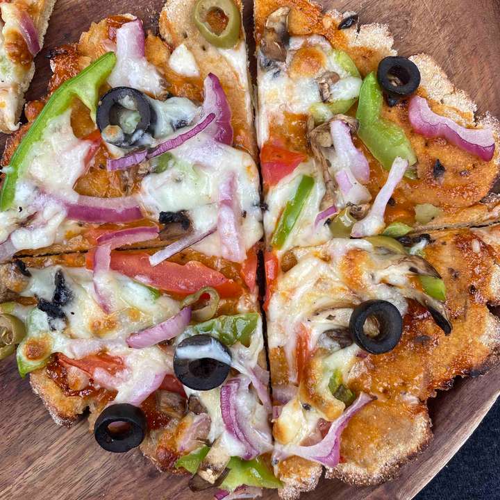 soya-wheat pizza