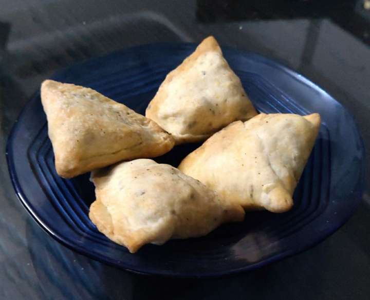 Chicken keema samosa ( air fried )🌸