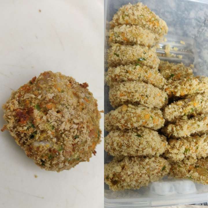 Homemade Air fried chicken patties 🌸