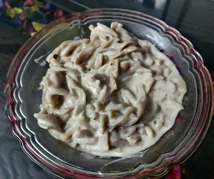 Multi millet cream sauce pasta 🌸