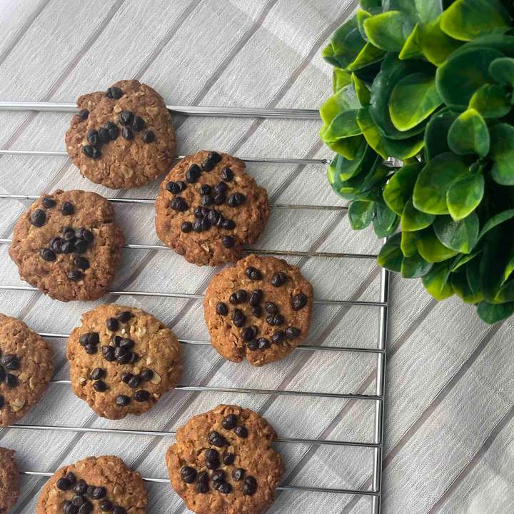 Dark chocolate chip oats cookie #FITTRMasterchef