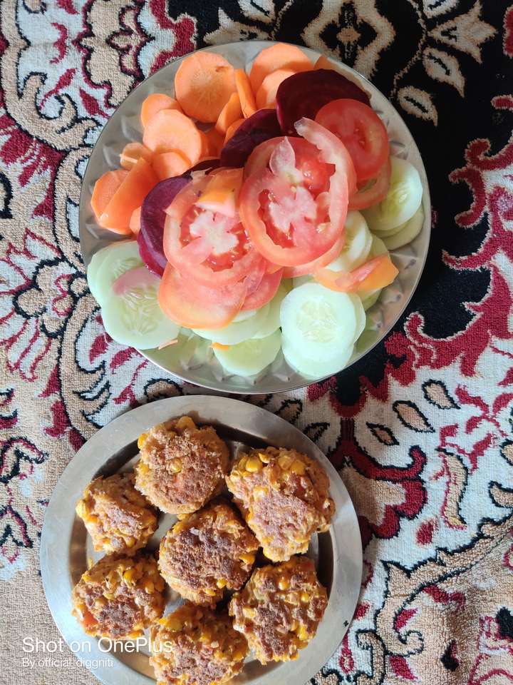 Soya Chunks Sweet Corn Balls
